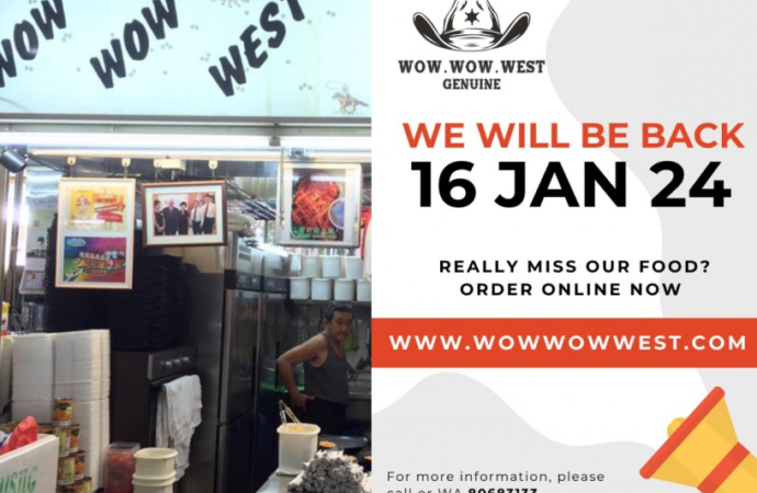 Wow Wow West Hawker Stall Set to Reopen After Temporary Closure