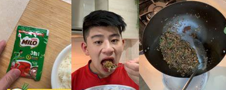 TikTok User Sparks Outrage with Unusual Milo Fried Rice Recipe